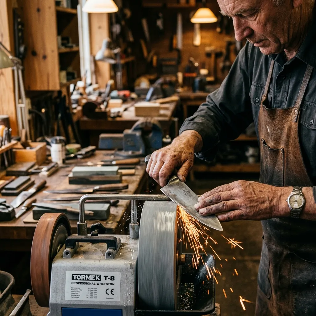 Handwerklicher Schleifprozess